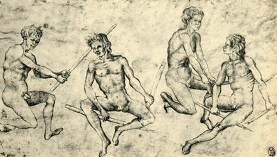 Four naked men, mid-late 15th century, 1943 by Giovanni di Paolo