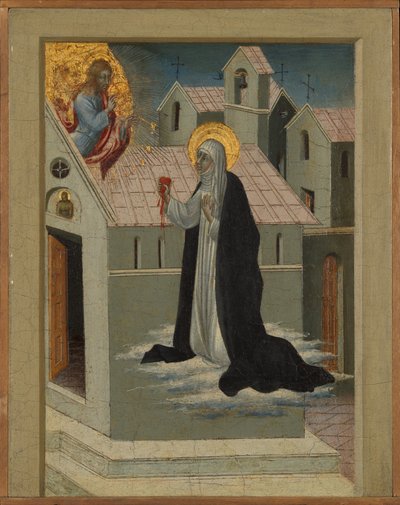 Saint Catherine of Siena Exchanging Her Heart with Christ by Giovanni di Paolo