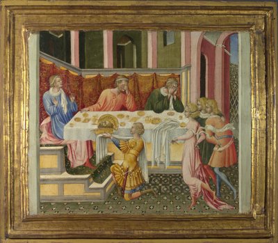 The Head of John the Baptist brought to Herod by Giovanni di Paolo