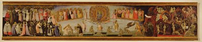 The Last Judgement, Predella Panel Depicting Heaven and Hell by Giovanni di Paolo di Grazia