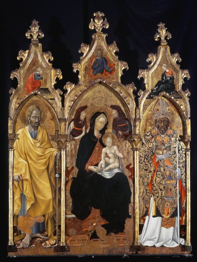Triptych of Saint Nicholas by Giovanni di Paolo di Grazia