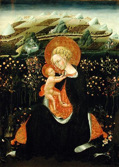 Madonna of Humility by Giovanni di Paolo di Grazia