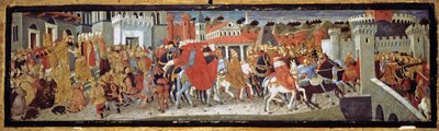 Frederick III and Leonora of Portugal in Rome by Giovanni di Ser Giovanni,