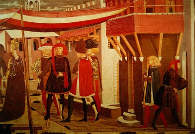 Frontal from the Adimari Cassone, Right Hand Panel, c.1450 (detail) by Giovanni di Ser Giovanni Scheggia