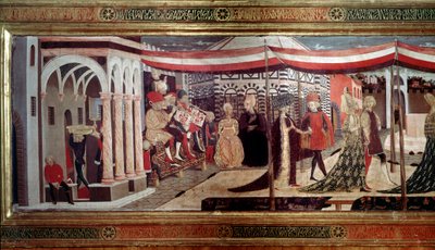 Renaissance Wedding Ceremony (detail) by Giovanni di Ser Giovanni Scheggia