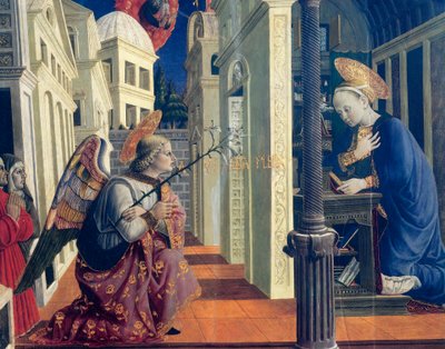 Annunciation (detail) by Girolamo Giovanni