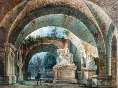 Stage Design for the Opera Don Giovanni by Wolfgang Amadeus Mozart by Girolamo Magnani