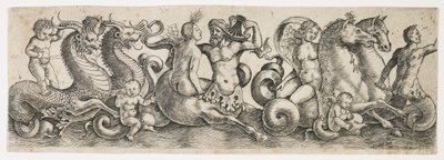 Frieze with Tritons and Nymphs by Girolamo Mocetto