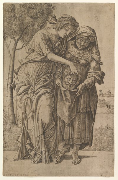 Judith and Her Maidservant with the Head of Holofernes by Girolamo Mocetto