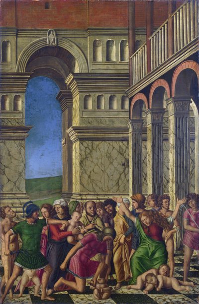 The Massacre of the Innocents. Painting by Girolamo Mocetto, ca 1510-1520 by Girolamo Mocetto