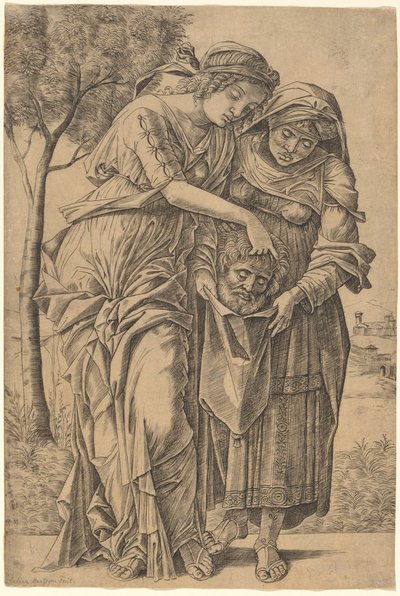 Judith with the Head of Holofernes by Girolamo Mocetto after Andrea Mantegna