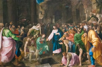 Resurrection of Lazarus, c.1555 by Girolamo Muziano