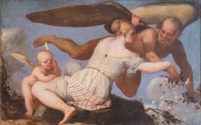 Allegory of Time Running Away by Girolamo Pellegrini