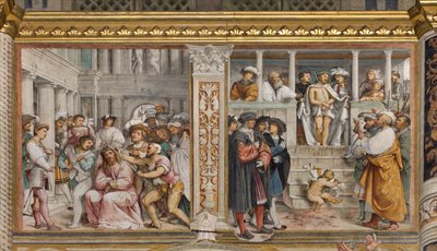 Central Nave, Fourth South Span, Coronation of Thorns, Ecce Homo by Girolamo Romanino