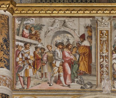 Central Nave, Fifth South Span, Christ Before Pilate, Girolamo Romanino by Girolamo Romanino