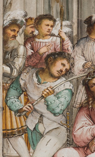 Central Nave, Fourth South Span, Coronation of Thorns, Girolamo Romanino by Girolamo Romanino
