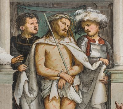 Central Nave, Fourth South Span, Ecce Homo, Girolamo Romanino by Girolamo Romanino
