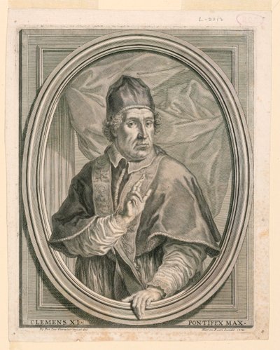 Portrait of Pope Clement XI by Girolamo Rossi