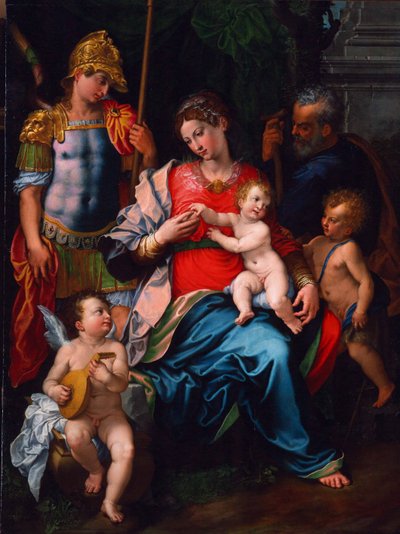 Virgin and Child with Saints John the Baptist, Michael the Archangel and Joseph, 1545 by Girolamo Sciolante da Sermoneta