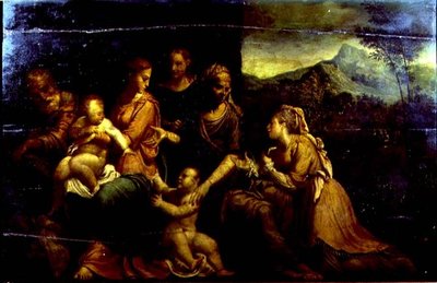 Mystic Marriage of St. Catherine by Girolamo da (circle of) Carpi