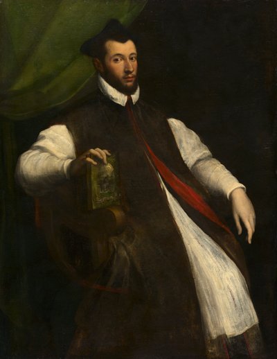 Portrait of a Prelate, mid-1500s by Girolamo da Carpi