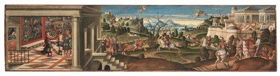 Scenes from Orlando Furioso by Girolamo da Santacroce