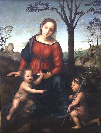 Madonna and Child with the Infant John the Baptist by Giuliano Bugiardini