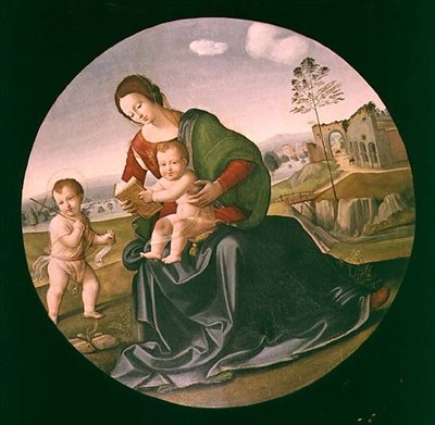 Madonna and Child with the Infant St. John the Baptist by Giuliano Bugiardini
