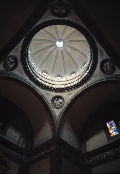 Interior view of the church by Giuliano Giamberti da Sangallo