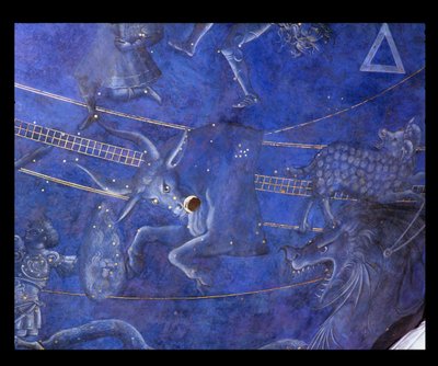 The Path of the Sun through the Stars on the Night of the 4th July 1442, Taurus (detail) by Giuliano dArrighi Pesello