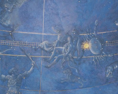 The Path of the Sun through the Stars on the Night of the 4th July 1442, Gemini and Cancer (detail) by Giuliano dArrighi Pesello