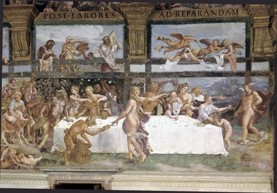 Preparations for the Banquet of the Gods for the Wedding of Cupid and Psyche (detail) by Giulio (1483 1520) Romano