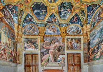 Room of Psiche: view of the eastern wall by Giulio (workshop of) Romano