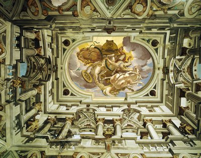 Ceiling of the Hall of the Old Medieval Castle, Cagnes (detail) by Giulio Benso