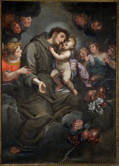 Saint Anthony of Padua with the Child Jesus by Giulio Benso