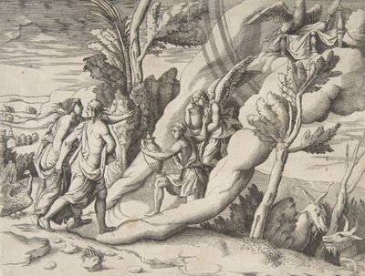 Jupiter and Juno Being Received in the Heavens by Ganymede and Hebe, from the 
