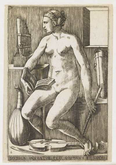 Music (Musica inventor fuit Orpheus et Linus) (The Seven Liberal Arts series) by Giulio Bonasone