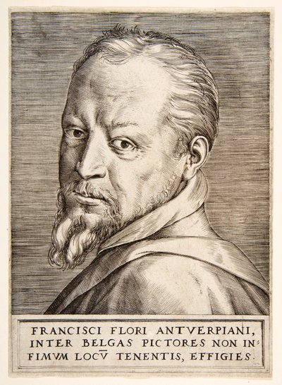 Portrait of Frans Floris, 16th century by Giulio Bonasone