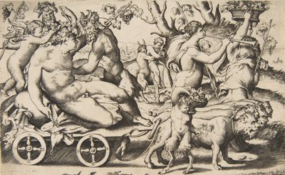 Triumph of Bacchus by Giulio Bonasone
