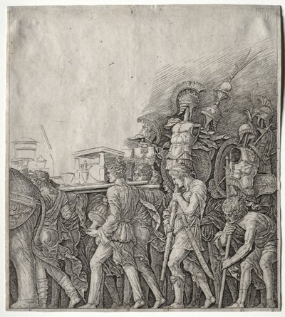 The Triumphs of Caesar: The Corselet Bearers, c. 1498 by Giulio Campagnola