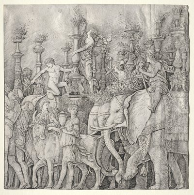 The Triumphs of Caesar: The Elephants, c. 1485-1490 by Giulio Campagnola
