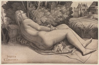 Venus Reclining in a Landscape, c.1508-09 by Giulio Campagnola
