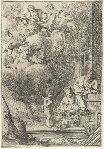 Birth of Christ by Giulio Carpioni (I)