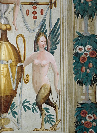 Grotesque Decoration with Harpy Figures by Giulio Carpioni