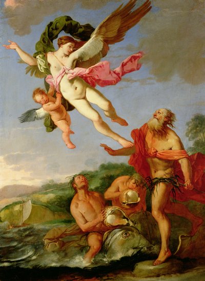 Neptune Pursuing Coronis by Giulio Carpioni