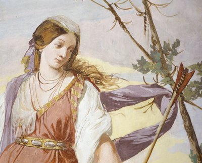 Shepherd Silvio accidentally wounds Dorinda and falls in love with her by Giulio Carpioni