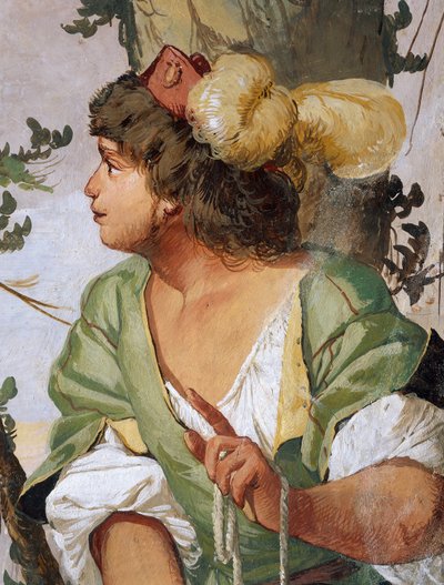 Shepherd Sylvius Accidentally Wounds Nymph Dorinda and Falls in Love with Her by Giulio Carpioni