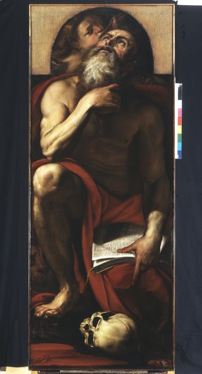 St. Jerome with an Angel by Giulio Cesare Procaccini