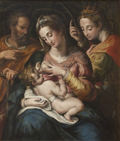 The Holy Family with St Catherine, c.1600 by Giulio Cesare Procaccini