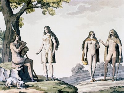 Costumes of ancient Germans by Giulio Ferrario